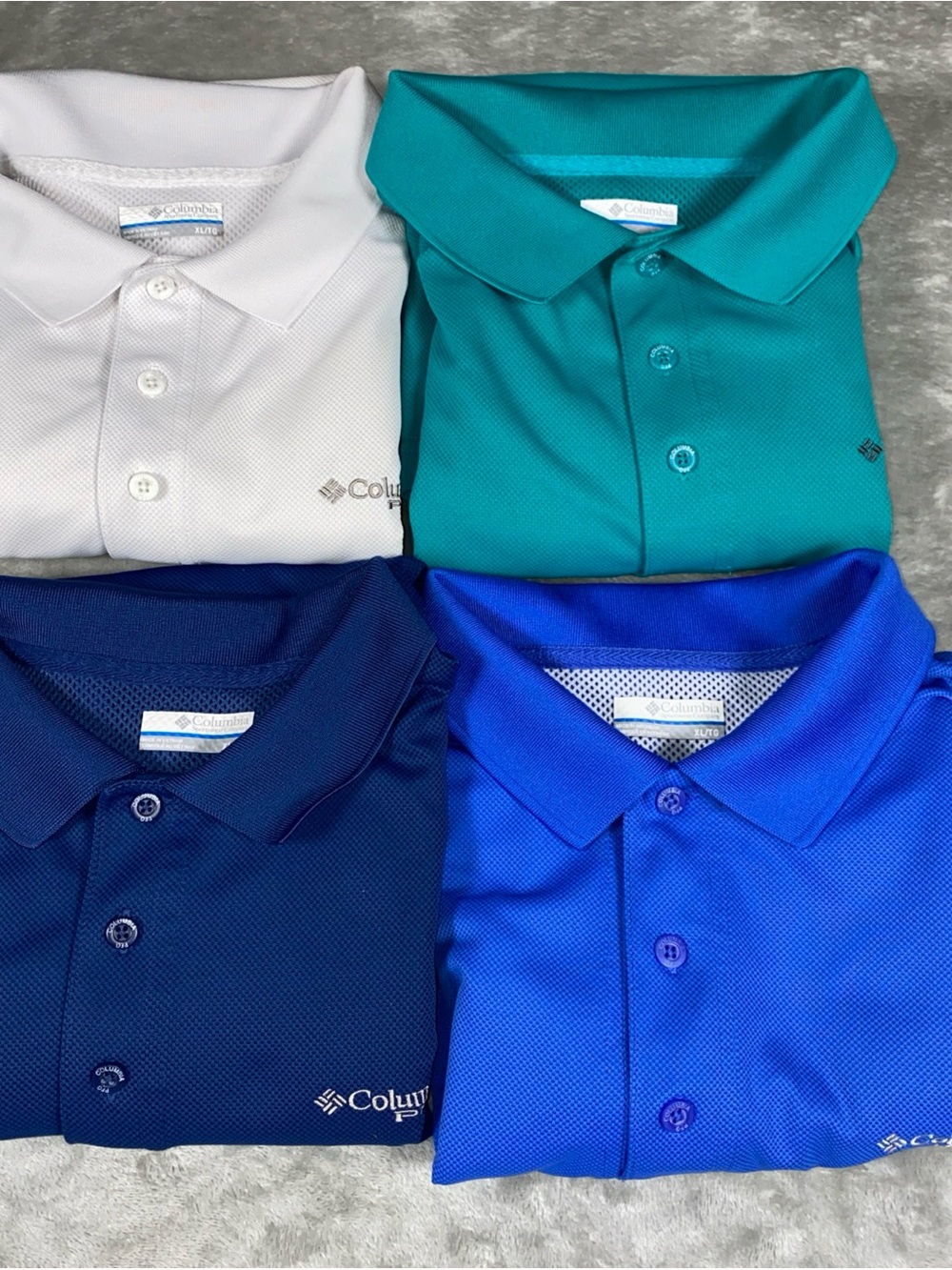 Columbia PFG Polo Shirt Omni Shade Various Colors Men’s Large Lot Of 4
